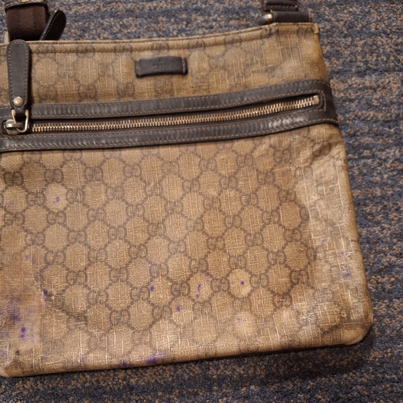 Vintage Gucci Monogram Coated Canvas Project Bag - Picture 10 of 16